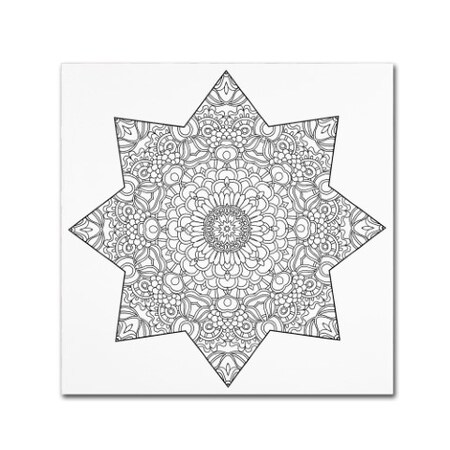 Trademark Fine Art Kathy G. Ahrens 'Mixed Coloring Book 14' Canvas Art, 35x35 ALI3439-C3535GG
